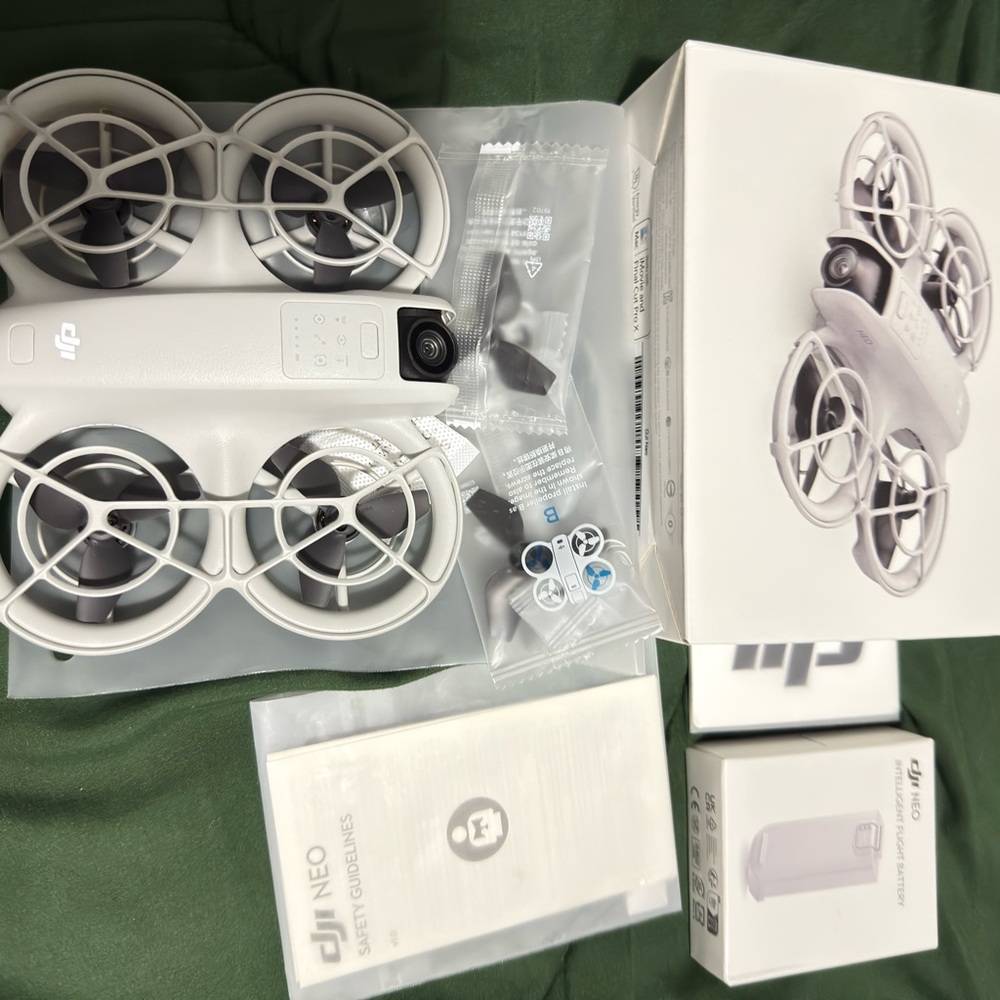 DJI White Drone with Accessories